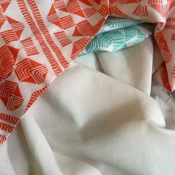 The Limited Color Block Split Cap Sleeve Zip Up Dress Small - Picture 12 of 12